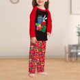 thumbnail image 4 of Conjunto De Pijamas De 2 Piezas Conjunto de pijama familiar de 2 piezas Conjunto de ropa de dormir de estilo navideño con estampado de pato informal Kuymtek Chica Rojo 9-10T para Niño, 4 of 6