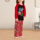 thumbnail image 5 of Conjunto De Pijamas De 2 Piezas Conjunto de pijama familiar de 2 piezas Conjunto de ropa de dormir de estilo navideño con estampado de pato informal Ygjytge Chica Rojo 0-2T para Niño, 5 of 7
