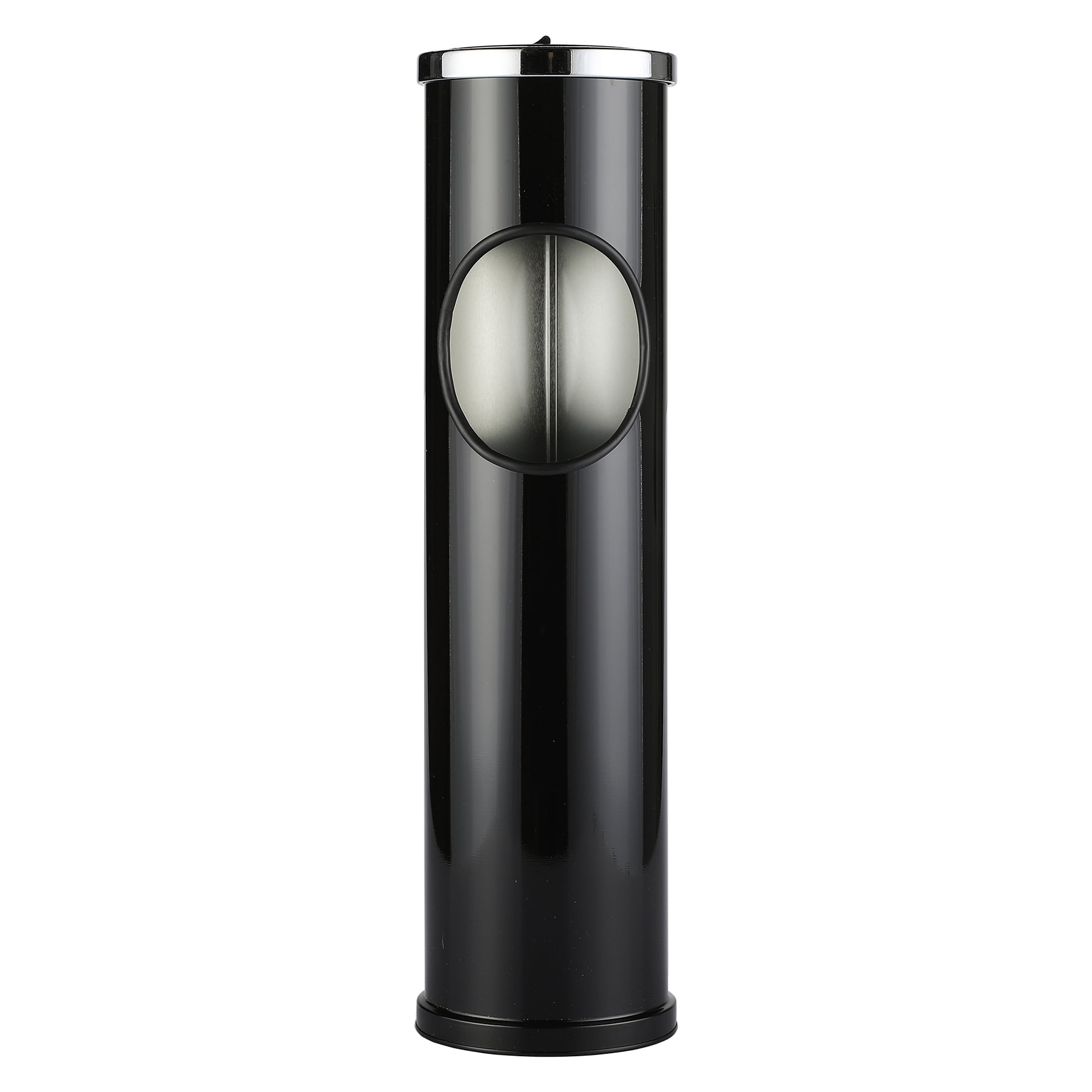 Black Light Weight Steel Fire Safe Ashtray Cigarette Disposal with Trash Can, 1.2 Gallon Capacity