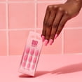 thumbnail image 6 of DIGI by Glamnetic Short Coffin Artificial Press-on Nails, Bubble Blush, 24 Pieces, 6 of 12