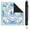 blue-125, variant on 31.5 x 31.5 Inch Rubber 3mm Mahjong Mat with Printed Rules, Hand-Painted Look Non-Slip Noise-Reducing American Mahjong Mat