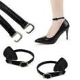 thumbnail image 3 of 2Pcs Femmes Lacets pour Talons Hauts Réglables en Cuir Décor Cheville Sangles Ceinture de Chaussure Noir, 3 of 9