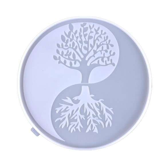 Necvior Tree-of-Life and Moon Resin Molds Wall Art Pendant Silicone Mold Epoxy Casting