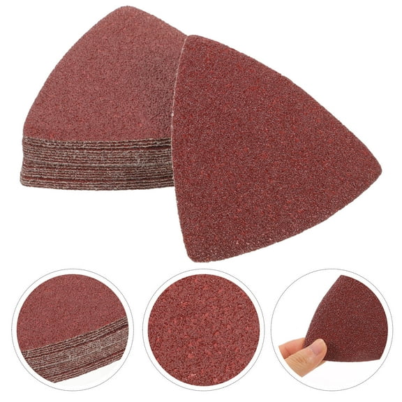 TAILTOSS Crafting Sanding Pad Flocking Polishing Brown For Electric Grinder Attachment 20pcs
