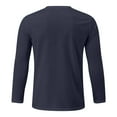 thumbnail image 4 of Gubotare Big and Tall Work T-Shirts Men's Long Sleeve Shirts Crew Neck T Shirt Casual Lightweight Work Tee (Navy,XXXL), 4 of 5