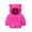 Hot Pink, variant on YHAJDS Kids Puffer Jacket Print Hooded Long Sleeve Warm Coat for 0-6 Years Boys Girls Winter Outerwear