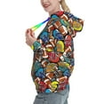thumbnail image 2 of Xecao American Football Pattern Hoodies for Women Sweatshirts Long Sleeve Sweatshirts Pullover Outfits with Pocket-Medium, 2 of 7
