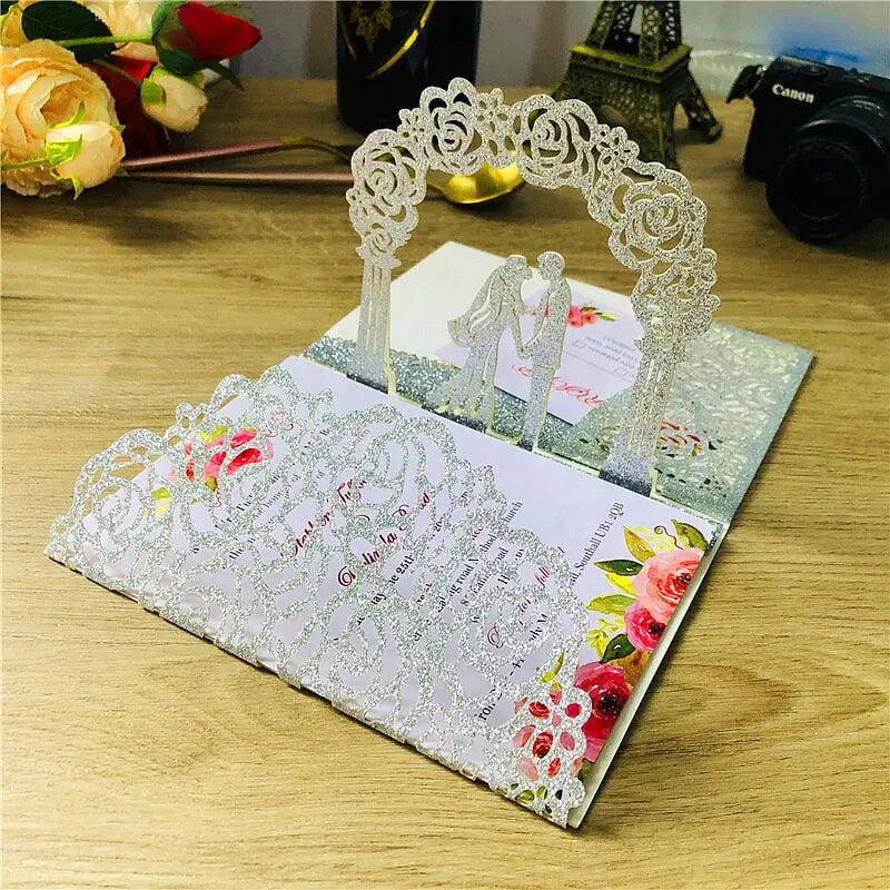 Pop Up Tarjeta "Paloma Blanca – Tarjeta Para Bodas De Oro, 3d Tarjeta