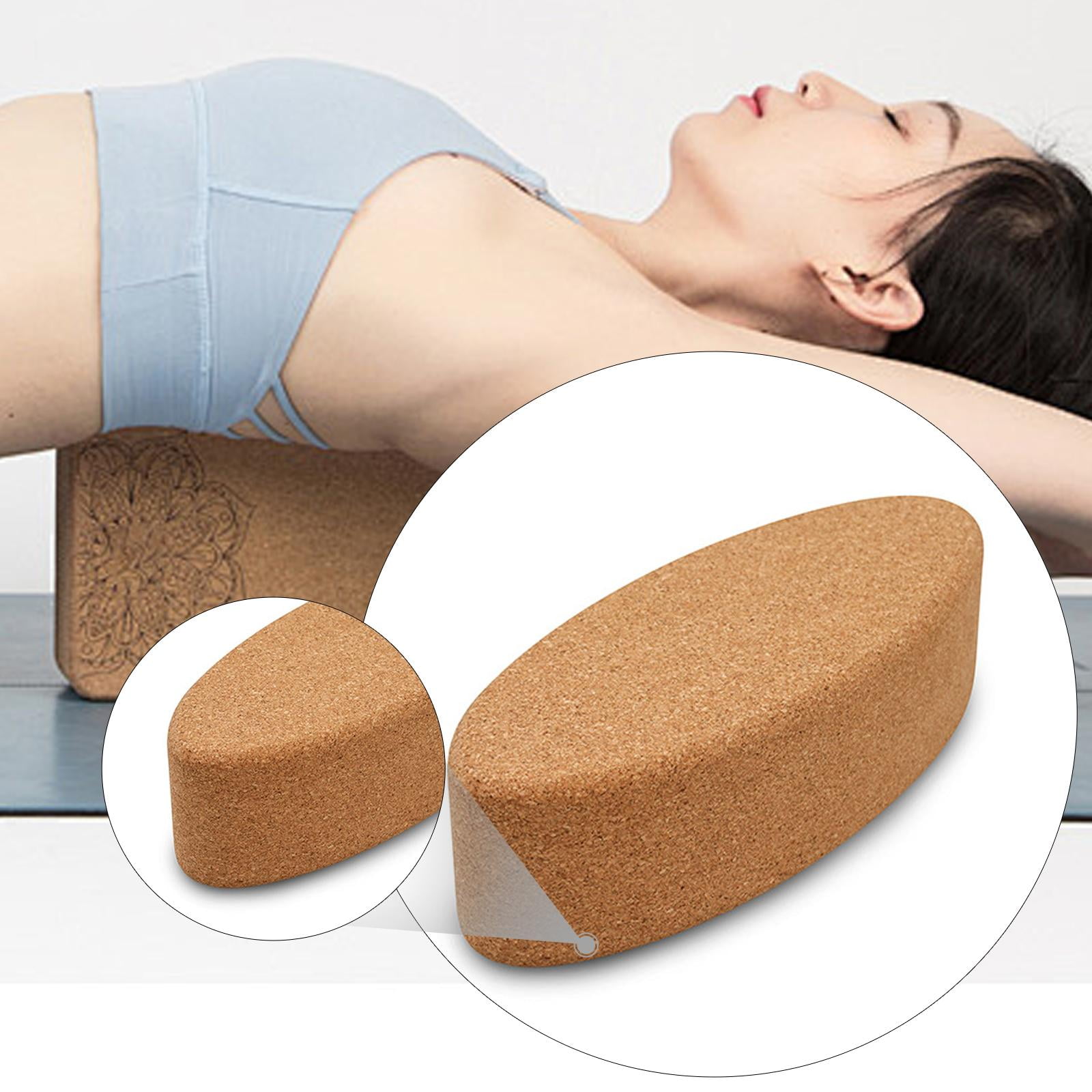 Yoga Block Cork Yoga Brick Supportive Non Slip Lightweight Eco Material for Pilates Home Gym Use