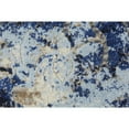 thumbnail image 3 of 5' X 8' Blue Ivory And Gray Floral Distressed Stain Resistant Area Rug, 3 of 7