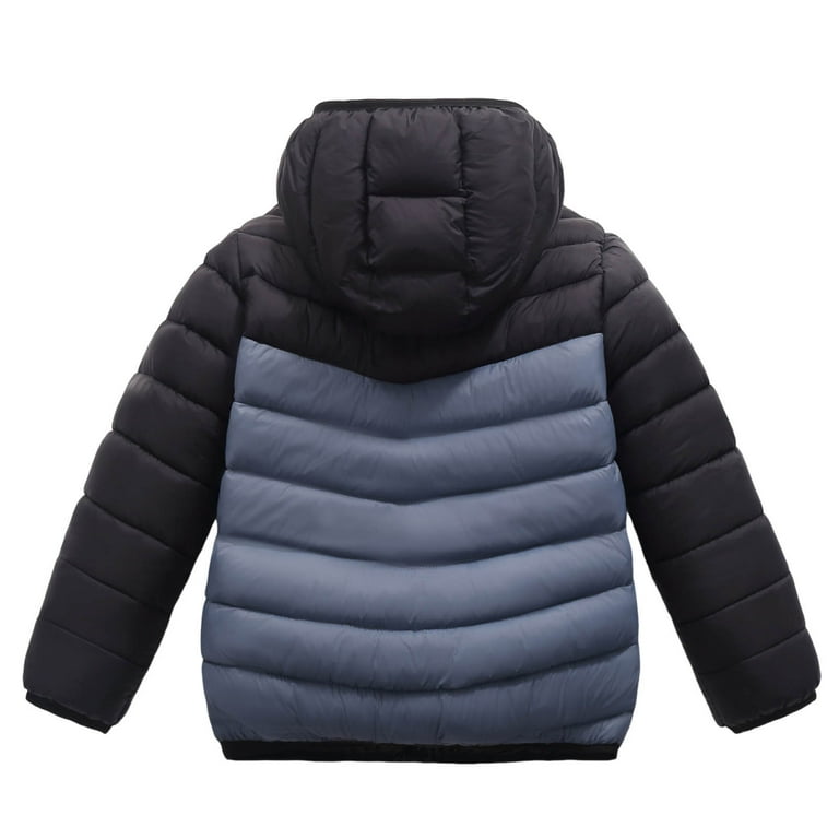 UQJfacai Teen Boys Girls Puffer Jacket with Hood Lightweight Color