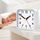 thumbnail image 2 of reloj despertador analógico silencioso, pequeño, silencioso, sin tictac, de viaje, de mesa, con función de repetición de luz nocturna, funciona con pilas, pantalla grande, escritorio para dormit, 2 of 5