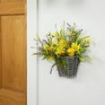 thumbnail image 3 of Northlight Lemon and Daisy Hanging Spring Wall Basket - 12"  - Yellow, 3 of 7