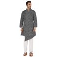 thumbnail image 5 of Atasi Indian Designer Kurta For Mens Casual Traditional Printed Ethnic Long Shirt Kurta, 5 of 7