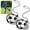 Black, variant on 2 Pcs Soccer Kick Trainer, Football Kick Trainer, XISELI Adjustable Return Net Football Training Aid for Throw Solo Juggling Practice, Fits Ball Size 3, 4, 5 Balls, Black (not Include Ball)