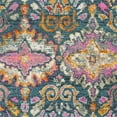 thumbnail image 6 of SAFAVIEH Madison Britton Geometric Floral Area Rug, Blue/Orange, 6'7" x 6'7" Round, 6 of 6