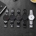 thumbnail image 1 of Reloj de moda de secundaria para hombres y mujeres Reloj de correa de acero de cuarzo simple, 1 of 5