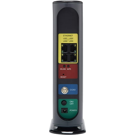 Motorola - AC Dual-Band Wi-Fi Router with 16 x 4 Modem - Black