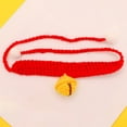 thumbnail image 4 of SPRING PARK Cat Collar Cute Knitted Collar with Small Yellow Ball Pet Adjustable Woolen Yarn Costume Puppy Accessories Scarf for Cats Small Dogs, 4 of 7