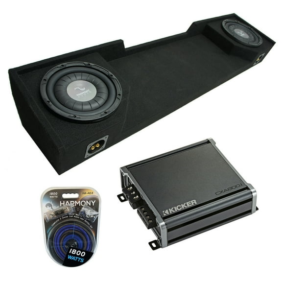 1988-1998 Chevy CK Silverado Ext Truck Harmony F124 Dual 12" Sub Box & CXA800.1