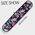 thumbnail image 3 of Dailycode Double Sided Oven Mitt with Loop Heat Resistant Kitchen Long Potholders 7" x 35" Watercolor Flowers and Leaf, 3 of 6