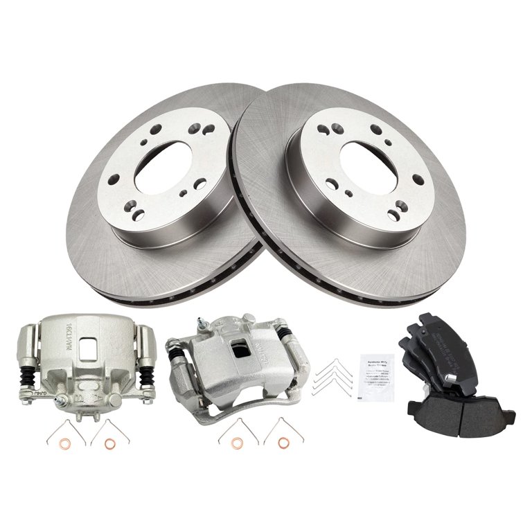 TRQ Front Brake Pad & Rotor Kit Brake Caliper Brake Pads Brake