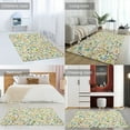 thumbnail image 2 of Colorful Leaves Abstract Carpet Style Living Room Bedroom Soft Comfy Rug Modern 3d Entry Mats Household, 2 of 7