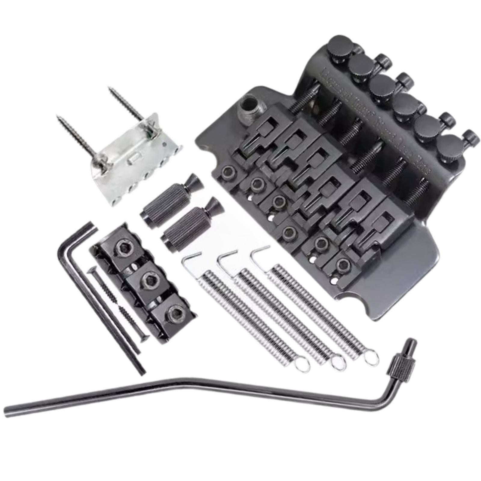 LeeQinersw Guitar Tremolo Bridge Portable Electric Guitar Replacement Electric Guitar Parts black