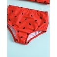 thumbnail image 5 of Toddler Kid Baby Girl 2 Piece Swimsuit Watermelon One Shoulder Tops with Briefs Bikini Set Summer Bathing Suits Swimwear, 5 of 6