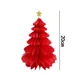 thumbnail image 3 of Árbol de Navidad de papel con forma de panal, decoración de mesa, adornos colgantes de Feliz Navidad, rojo, verde, bricolaje, decoración de festivales para árboles de Navidad, 3 of 5