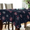 thumbnail image 5 of Yayeee Tablecloths 54" x 54" Rectangle Wrinkle Resistant Party Table Cover, Red Fireworks Pattern, 5 of 8