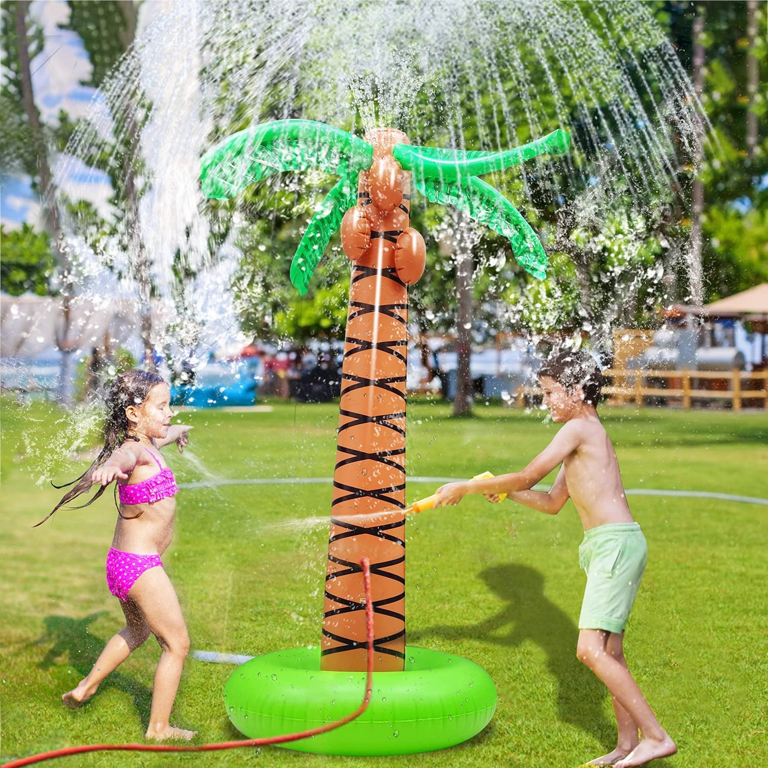 2 pcs Fun Sports Games Inflatable Collision Bucket Bumper Ball Children Outdoor Activity Sense Training Toys 