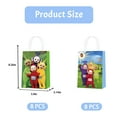 thumbnail image 2 of 16 Pcs For Teletubbies Cartoon-Themed Party Favor Bags – 2 Styles Paper Gift Bags with Handles for Celebrations and Event Decor, 2 of 5