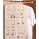 thumbnail image 4 of Yuarrent Organizador de joyas no tejido, reemplazo a prueba de polvo, puerta trasera del dormitorio del hogar, anillo colgante, bolsa de almacenamiento, Almacenamiento y organización del hogar Beige Yuarrent HA076566-03, 4 of 6