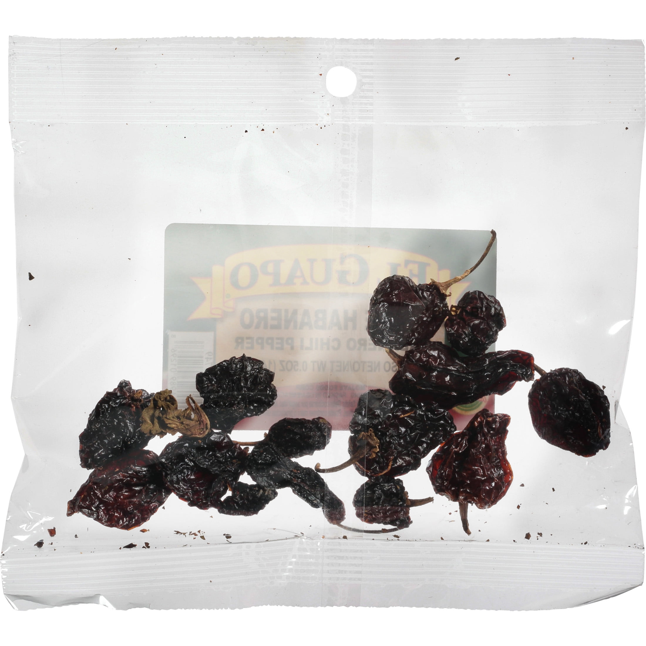 El Guapo No Artificial Flavors Whole Habanero Chili Pods, 0.5 oz Bag
