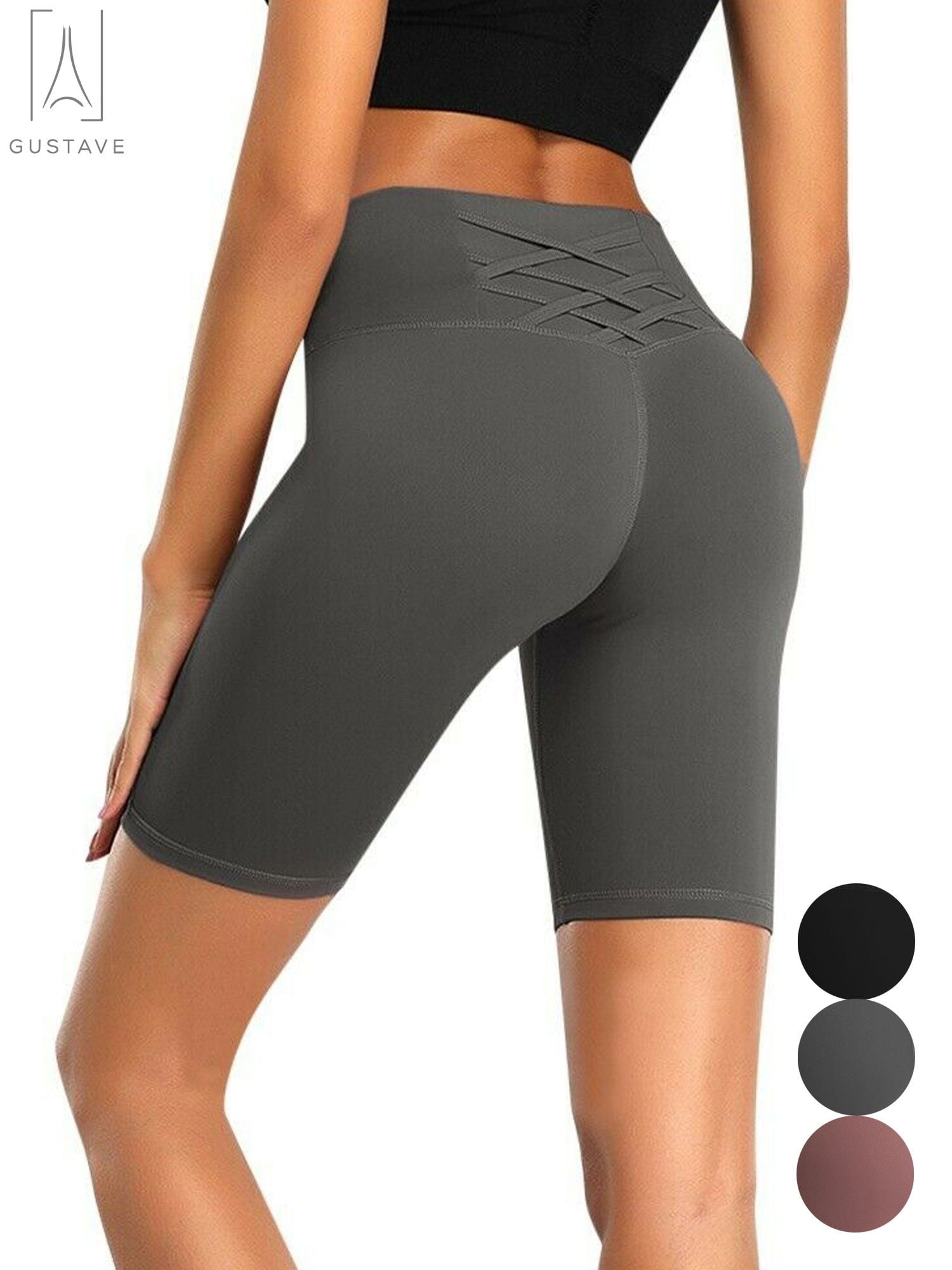 gray yoga shorts