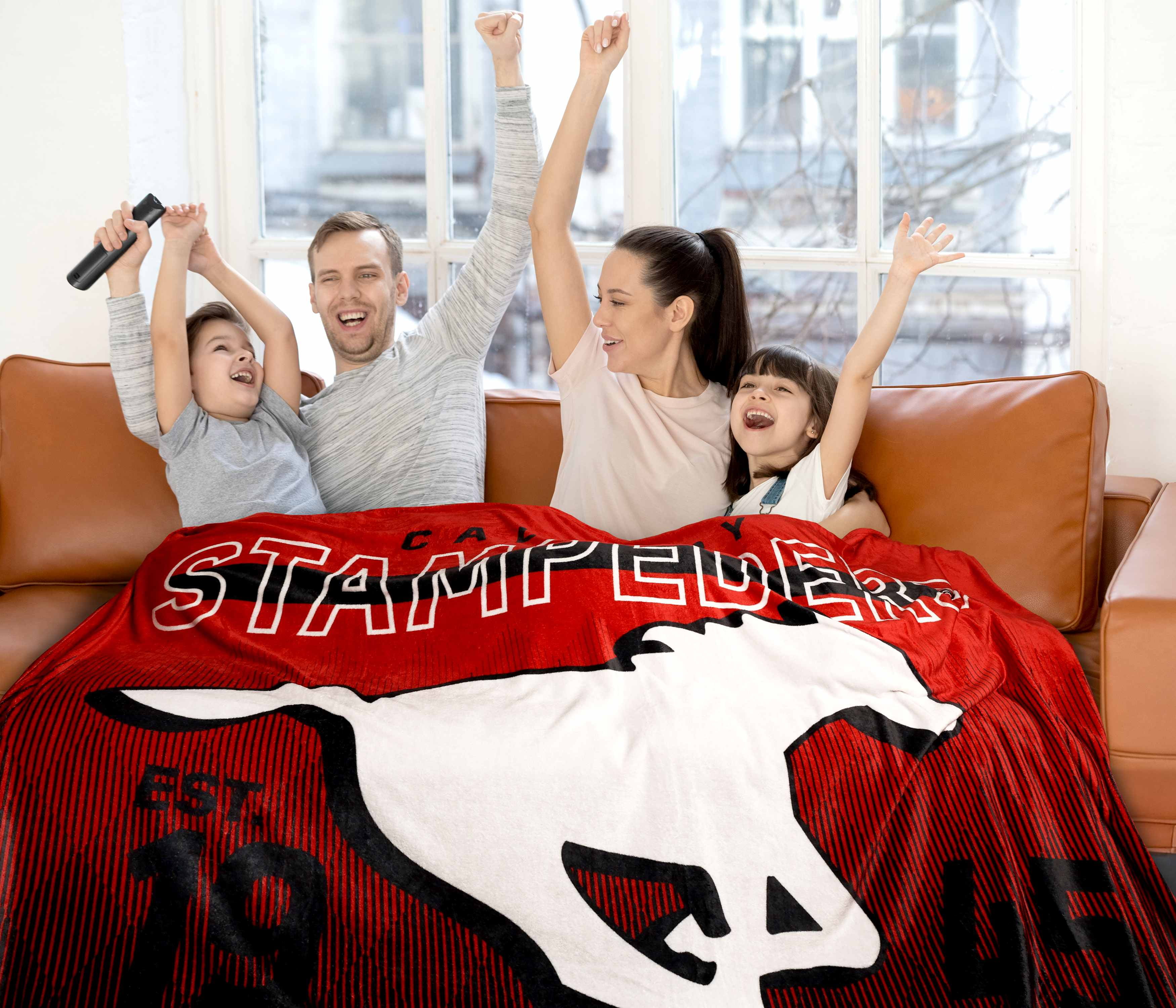 CFL Calgary Stampeders Family Blanket, 62" x 90"