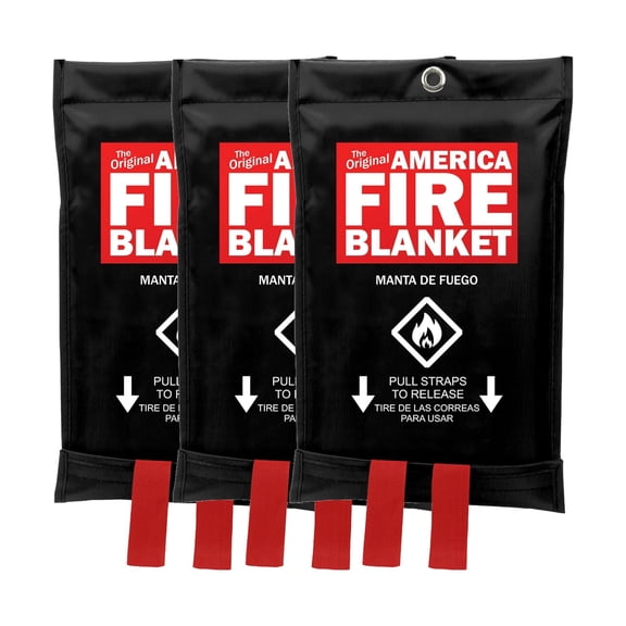 America Fire Blanket, 3-Pack