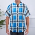 thumbnail image 2 of kamemir Men's Regular-Fit Short-Sleeve Poplin Shirt(Blue,M), 2 of 6