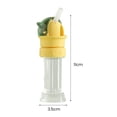 thumbnail image 2 of Hariumiu Anti-Choking Straw Lid Reusable Food Grade Leakproof Heat-Resistant with Dustproof Lid Silicone Children Beverage Water Bottle Straw Lid Cover Home Supplies-Green, 2 of 6