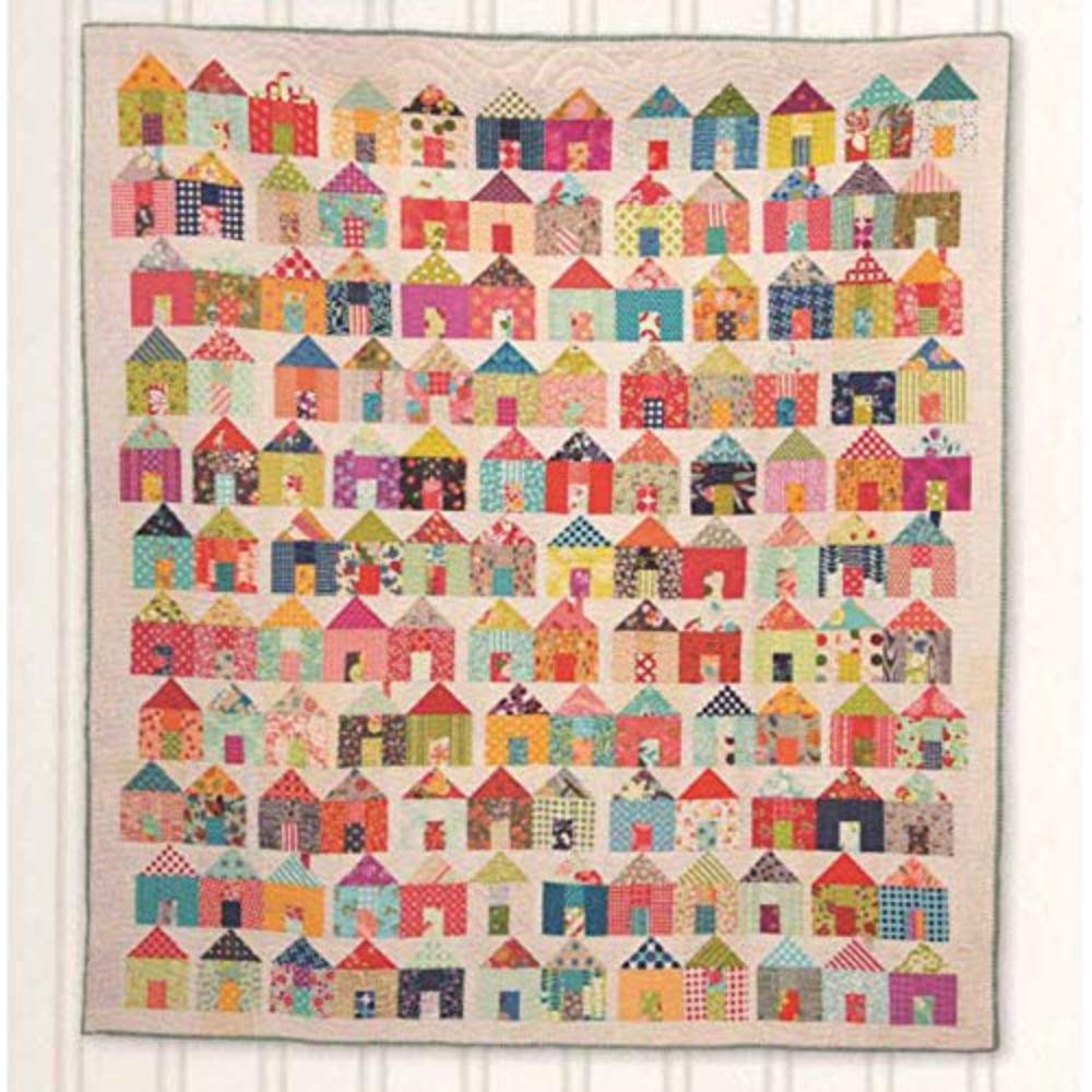 Jumble Village Pattern, Twin Size Quilt By Miss Rosies Quilt Co