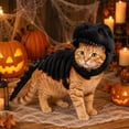 thumbnail image 3 of 3D Plush Dinosaur Skeleton Costume Pet Cloth, Realistic Spinosaurus Fossil Jumpsuit with Padded Spine and Skull Mask, Spooky Halloween Dress-Up & Role Play Outfit, 3 of 5
