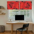 thumbnail image 6 of Halloween Tier Curtains 36 Inch Length, Spooky Horror Red Bloody Handprints Cafe Short Curtains for Bathroom Over Sink, Small Kitchen Curtain Light Filtering Tiered Drapes 2 Panels 27.5"Wx36"L, 6 of 9