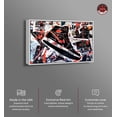 thumbnail image 2 of Splatter Sneaker Collage II Urban Style Canvas Wall Art by Notoriart, White Floater Frame, 45"x30", 2 of 7
