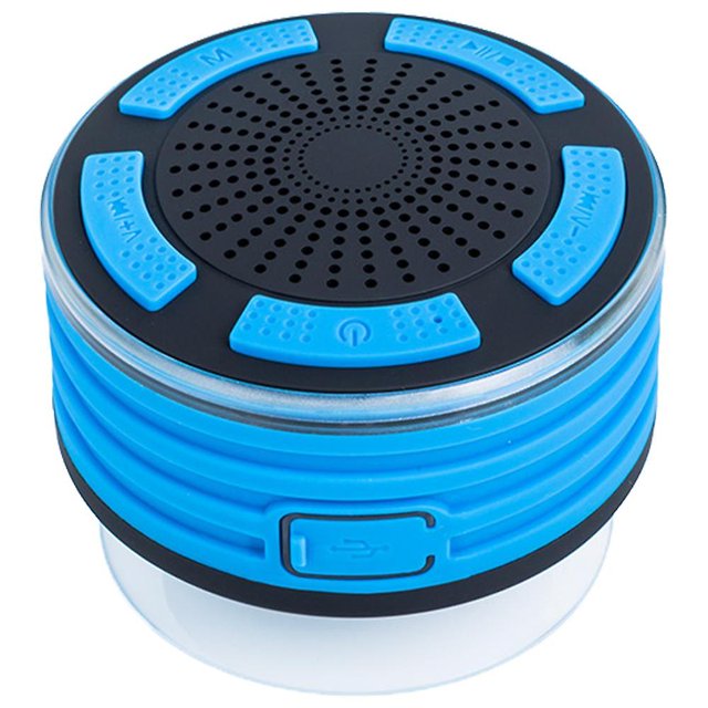 Altavoz Bluetooth portátil para ducha - Azul -dontodent Kuyhfg Sin marca