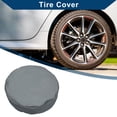 thumbnail image 2 of Unique Bargains Tire Cover Tire Totes / Tire Totes for Car / Durable 600D Oxford Fabric 70.5cm Width 77cm Height Fits Tires Tire Diameters 24" to 26" / 1 Pc Gray, 2 of 7