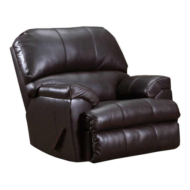 Lane Furniture 4010 Montego 20" TopGrain Leather Recliner in Brown