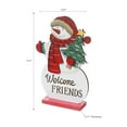 thumbnail image 2 of Welcome Friends Wooden Snowman Stand, 2 of 3