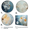 thumbnail image 3 of Designart "Patterns in Nature Dandelion s Design" Floral Floater Framed Wall Art Living Room, 3 of 7