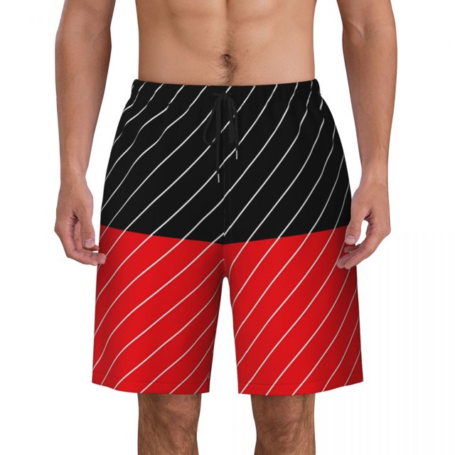 Swimsuits Checker Two T Board Shorts Summer Black White Retro Mod Hawaii Beach Shorts Man Surfing Quick Dry Beach Trunks